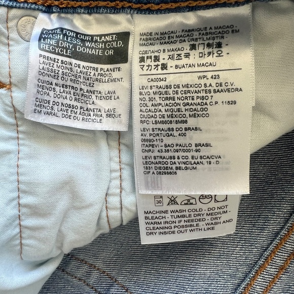 Levi's 501® High Rise Button Fly Denim Cut Off Shorts Size 31 - Picture 6 of 13